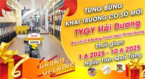 Tưng Bừng Khai Trương Cơ Sở Mới Của TYGY Music Tại Hải Dương- Ngập Tràn Quà Tặng, Ưu Đãi Hấp Dẫn